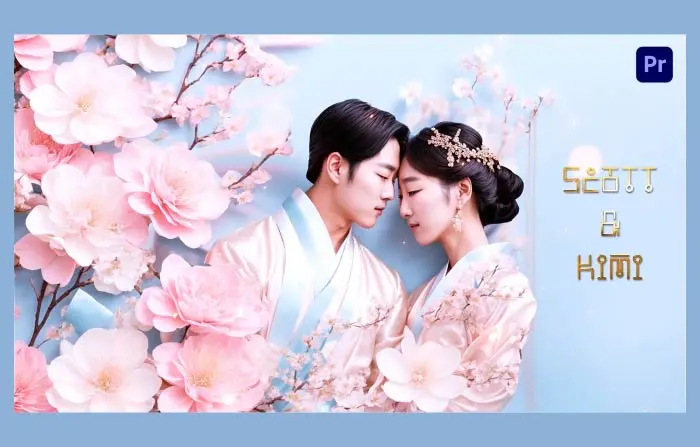 Innovative 3D Floral Design Korean Wedding Invitation Slideshow